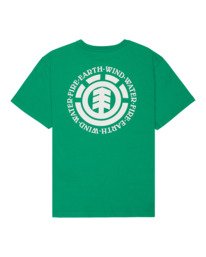 1 Seal Bp Y - Maglietta a maniche corte da Ragazzo 8-16 Green ELBZT00225 Element