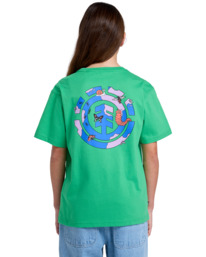 6 New World - T-Shirt für Jungs 8 - 16 Grün ELBZT00234 Element