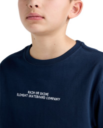 5 Rain Or Shine - T-shirt met Korte mouw voor Jongens 8-16 Blue ELBZT00235 Element