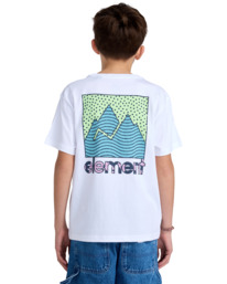 7 Joint Texture - Short Sleeves T-Shirt for Boys 8 - 16 White ELBZT00239 Element