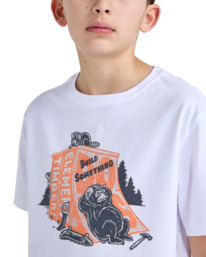 5 Timber Breaktime - Short Sleeves T-Shirt for Boys 8 - 16 White ELBZT00244 Element