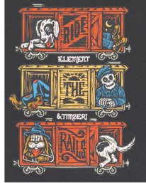 2 Timber Boxcar Y - T-Shirt à manches courtes pour Garçon 8-16 ans Noir ELBZT00257 Element