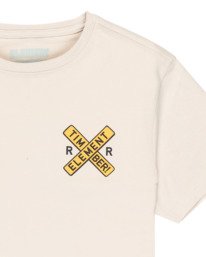 2 Timber Signs Y - T-shirt de manga curta para rapazes 8-16 Beige ELBZT00258 Element