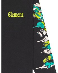2 Rolling Dead - T-shirt manches longues pour Garçon 8-16 ans Bleu ELBZT00264 Element