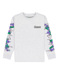 0 Rolling Dead - T-shirt manches longues pour Garçon 8-16 ans Gris ELBZT00264 Element
