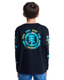 9 Rolling Dead - T-shirt manches longues pour Garçon 8-16 ans Bleu ELBZT00264 Element