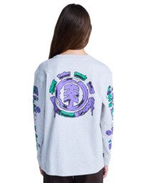 9 Rolling Dead - T-shirt manches longues pour Garçon 8-16 ans Gris ELBZT00264 Element