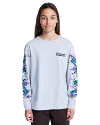 3 Rolling Dead - T-shirt manches longues pour Garçon 8-16 ans Gris ELBZT00264 Element