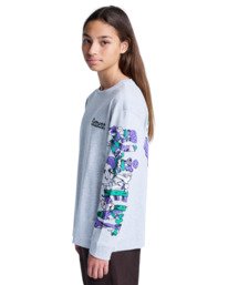 5 Rolling Dead - T-shirt manches longues pour Garçon 8-16 ans Gris ELBZT00264 Element