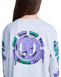 7 Rolling Dead - T-shirt manches longues pour Garçon 8-16 ans Gris ELBZT00264 Element