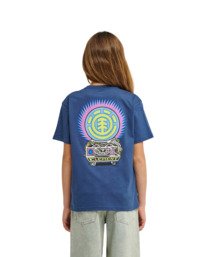 4 Fortune - T-Shirt &agrave; manches courtes pour Gar&ccedil;on 8-16 ans Bleu ELBZT00272 Element