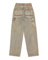 7 Carpenter Denim W - Pantalon baggy pour Femme Blanc ELJDP00112 Element