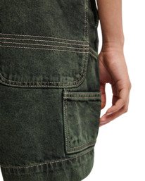 4 Dungaree Wk - Short vaquerocon peto para mujer Negro ELJDS00107 Element