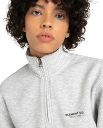 2 Element Co W - Sweatshirt à fermeture zippée pour Femme Gris ELJFT00124 Element