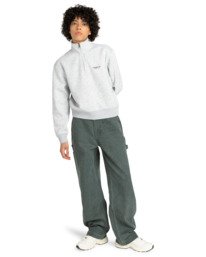3 Element Co W - Sweatshirt à fermeture zippée pour Femme Gris ELJFT00124 Element