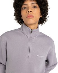 2 Element Co W - Sweatshirt à fermeture zippée pour Femme Gris ELJFT00124 Element