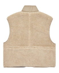 6 Lake Sherpa W - Sherpa Vest for Women Beige ELJJK00123 Element