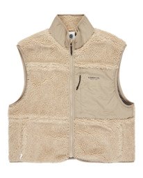 5 Lake Sherpa W - Sherpa Vest for Women Beige ELJJK00123 Element