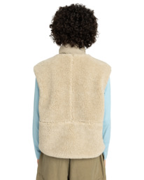 4 Lake Sherpa W - Sherpa Vest for Women Beige ELJJK00123 Element