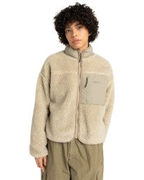 0 Oak Sherpa W - Sherpa Jacket for Women Beige ELJJK00124 Element