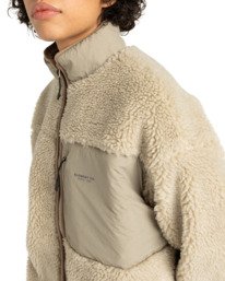 2 Oak Sherpa W - Sherpa Jacket for Women Beige ELJJK00124 Element