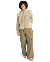 3 Oak Sherpa W - Sherpa Jacket for Women Beige ELJJK00124 Element