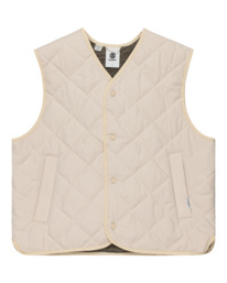 6 Reija - Waterproof Quilted Vest for Women Beige ELJJK00137 Element