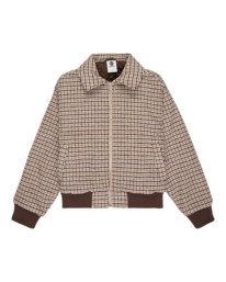 6 Dogtooth Bomber W - Bomber Jacket for Women Brown ELJJK00141 Element