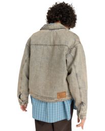 5 Chore Denim W - Casaco de ganga para Mulher Branco ELJJK00145 Element