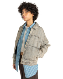 1 Chore Denim W - Casaco de ganga para Mulher Branco ELJJK00145 Element