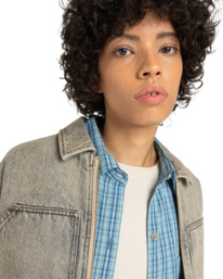 2 Chore Denim W - Casaco de ganga para Mulher Branco ELJJK00145 Element