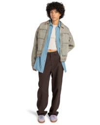 4 Chore Denim W - Casaco de ganga para Mulher Branco ELJJK00145 Element