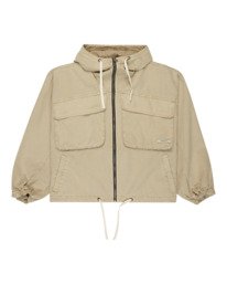 7 Ripstop-Hooded Parka Jacket for Women Beige ELJJK00151 Element