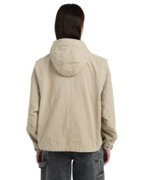 6 Ripstop-Hooded Parka Jacket for Women Beige ELJJK00151 Element