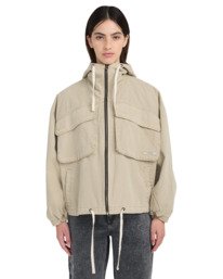 0 Ripstop-Hooded Parka Jacket for Women Beige ELJJK00151 Element