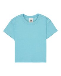 0 Icon Crop W - Short Sleeve T-Shirt for Women Blue ELJKT00121 Element