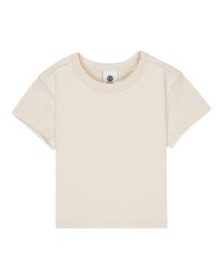 0 Icon Crop W - Short Sleeve T-Shirt for Women Beige ELJKT00121 Element