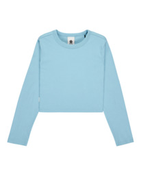 5 Icon Crop W - Long Sleeve T-Shirt for Women Blue ELJKT00122 Element