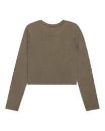 5 Icon Crop W - T-shirt manches longues pour Femme Marron ELJKT00122 Element
