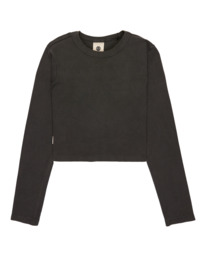4 Icon Crop W - Long Sleeve T-Shirt for Women Black ELJKT00122 Element