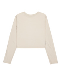 6 Icon Crop W - Long Sleeve T-Shirt for Women Beige ELJKT00122 Element
