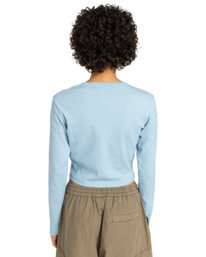 4 Icon Crop W - Long Sleeve T-Shirt for Women Blue ELJKT00122 Element