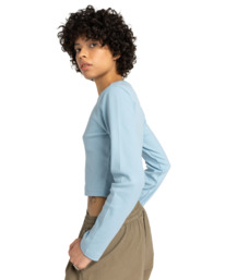 1 Icon Crop W - Long Sleeve T-Shirt for Women Blue ELJKT00122 Element