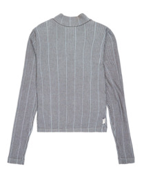 6 Roll Neck W - Camisola de manga comprida para mulher Azul ELJKT00125 Element