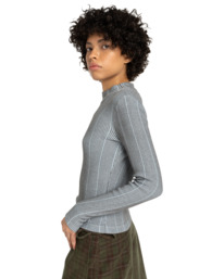 1 Roll Neck W - Camisola de manga comprida para mulher Azul ELJKT00125 Element