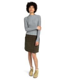 3 Roll Neck W - Camisola de manga comprida para mulher Azul ELJKT00125 Element
