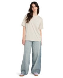 3 Lowcase - Short Sleeve T-Shirt for Women Beige ELJKT00130 Element