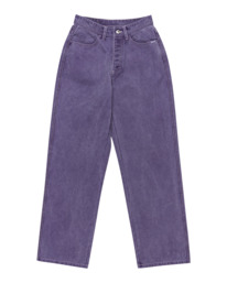 0 365 Canvas - Pantalon coupe droite pour Femme Violet ELJNP00115 Element