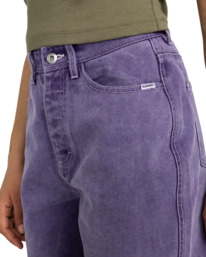 2 365 Canvas - Pantalón recto para Mujer Violeta ELJNP00115 Element