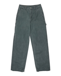 7 Carpenter Canvas W - Pantalon baggy pour Femme Noir ELJNP00127 Element
